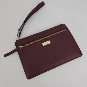 kate spade maroon wristlet